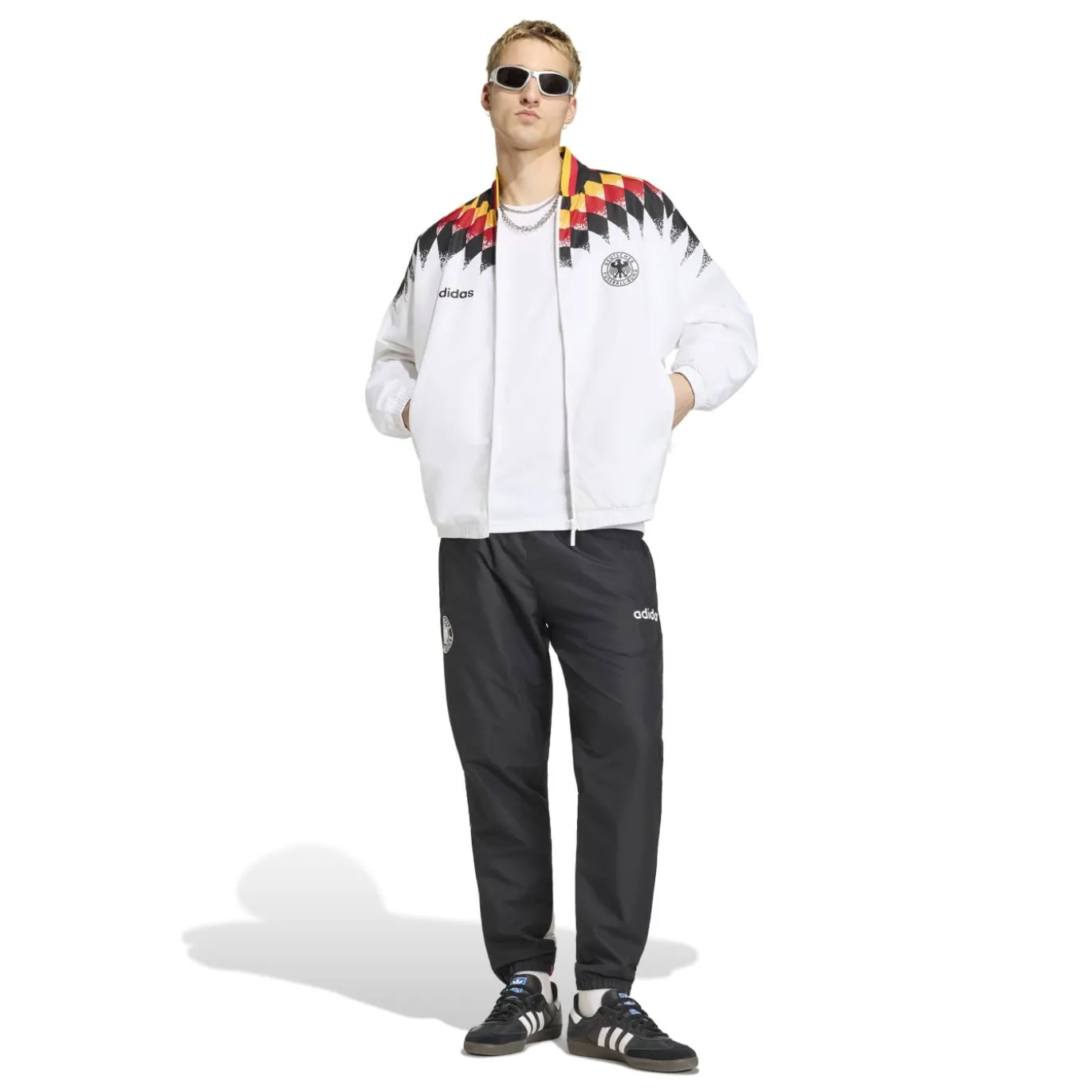 adidas Duitsland Trainingsbroek 1994 Zwart Wit Rood Geel