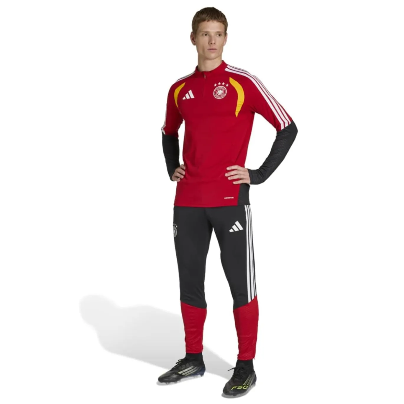 adidas Duitsland Trainingspak 1/4-Zip 2026-2028 Rood Zwart