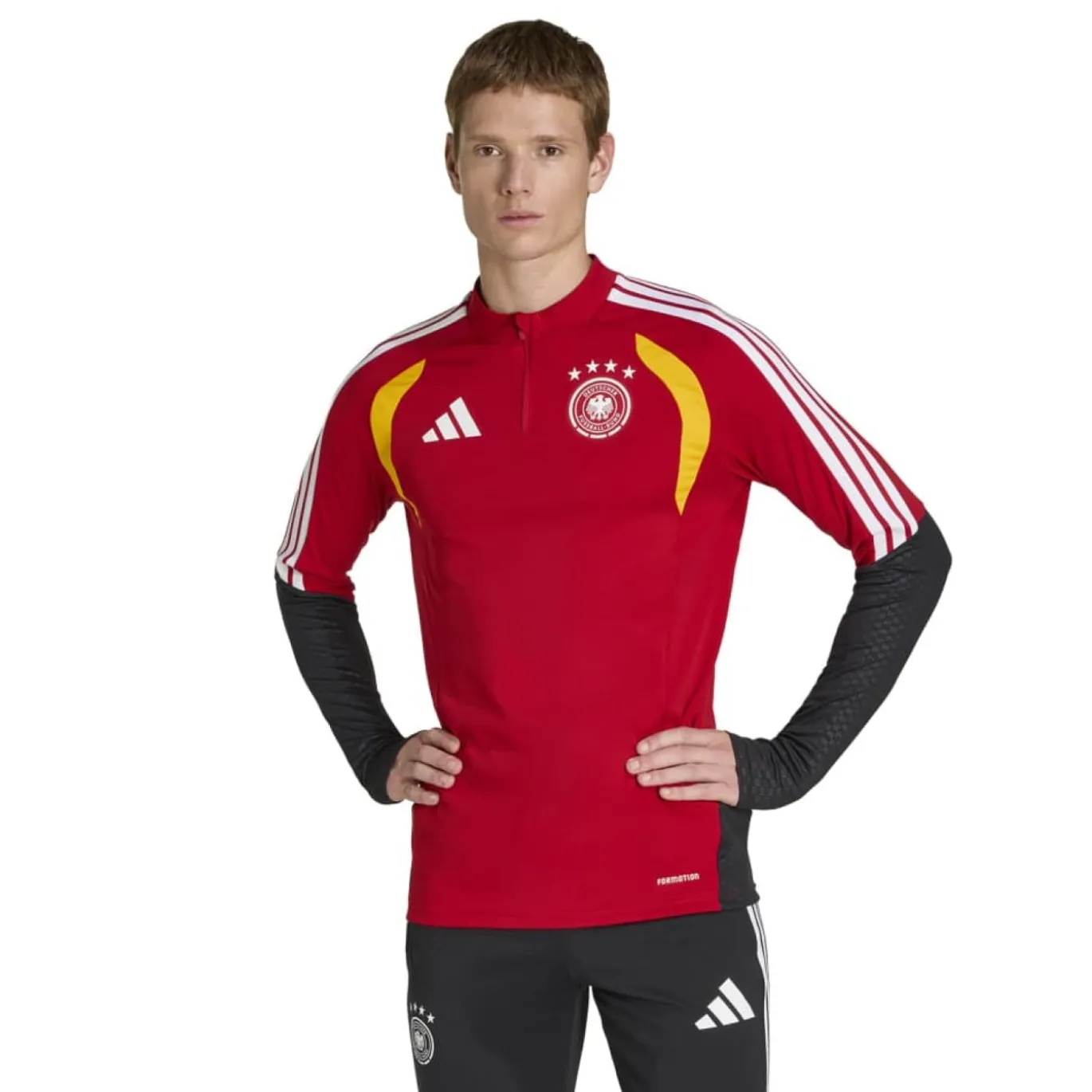 adidas Duitsland Trainingspak 1/4-Zip 2026-2028 Rood Zwart