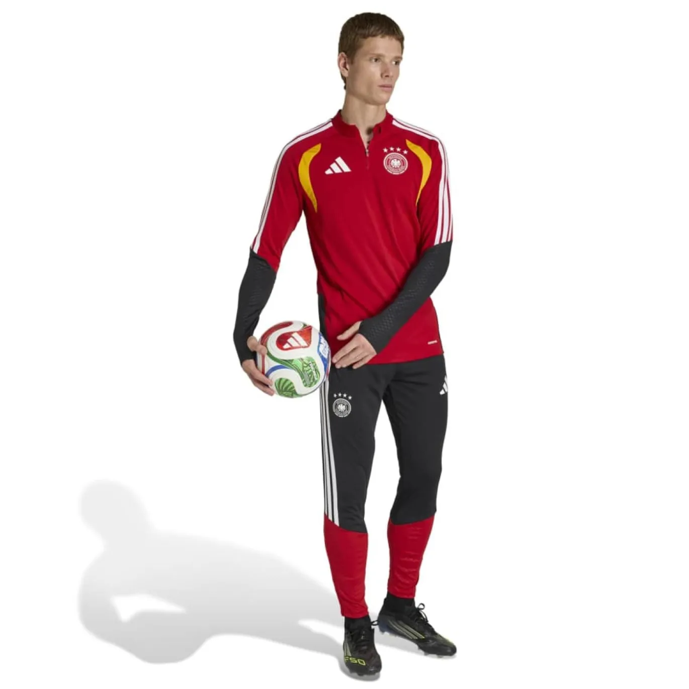 adidas Duitsland Trainingspak 1/4-Zip 2026-2028 Rood Zwart