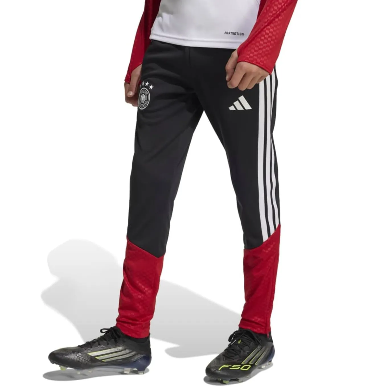 adidas Duitsland Trainingspak 1/4-Zip 2026-2028 Kids Wit Zwart