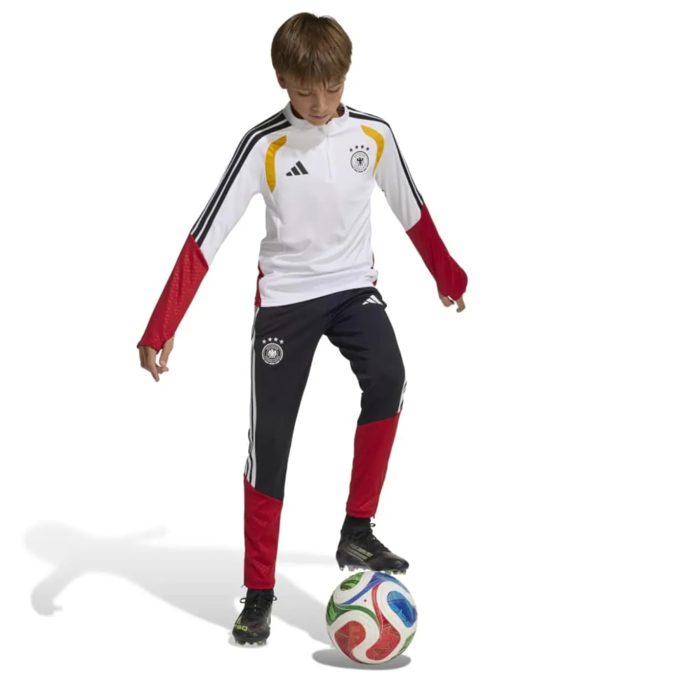 adidas Duitsland Trainingspak 1/4-Zip 2026-2028 Kids Wit Zwart
