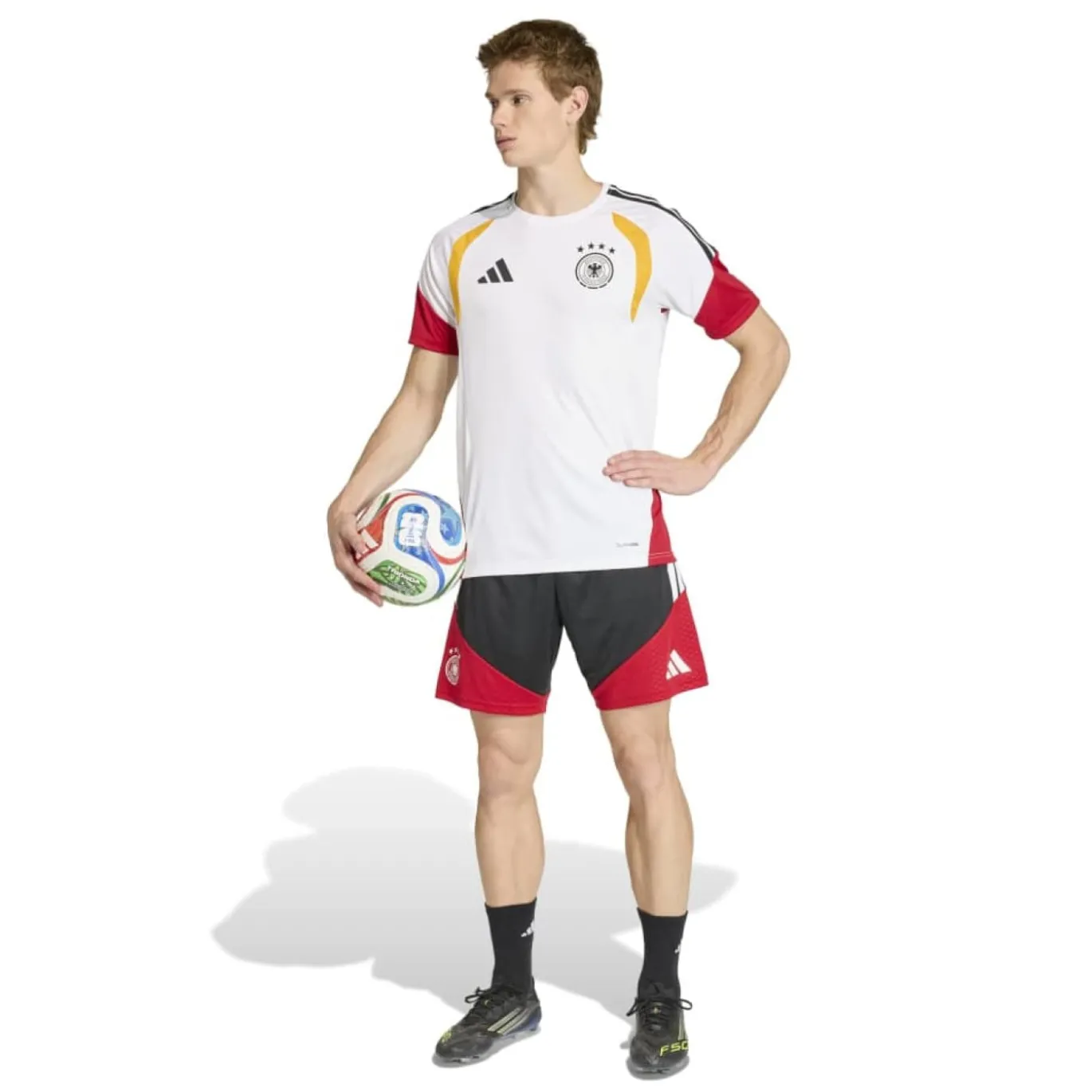 adidas Duitsland Trainingsshirt 2026-2028 Wit Zwart