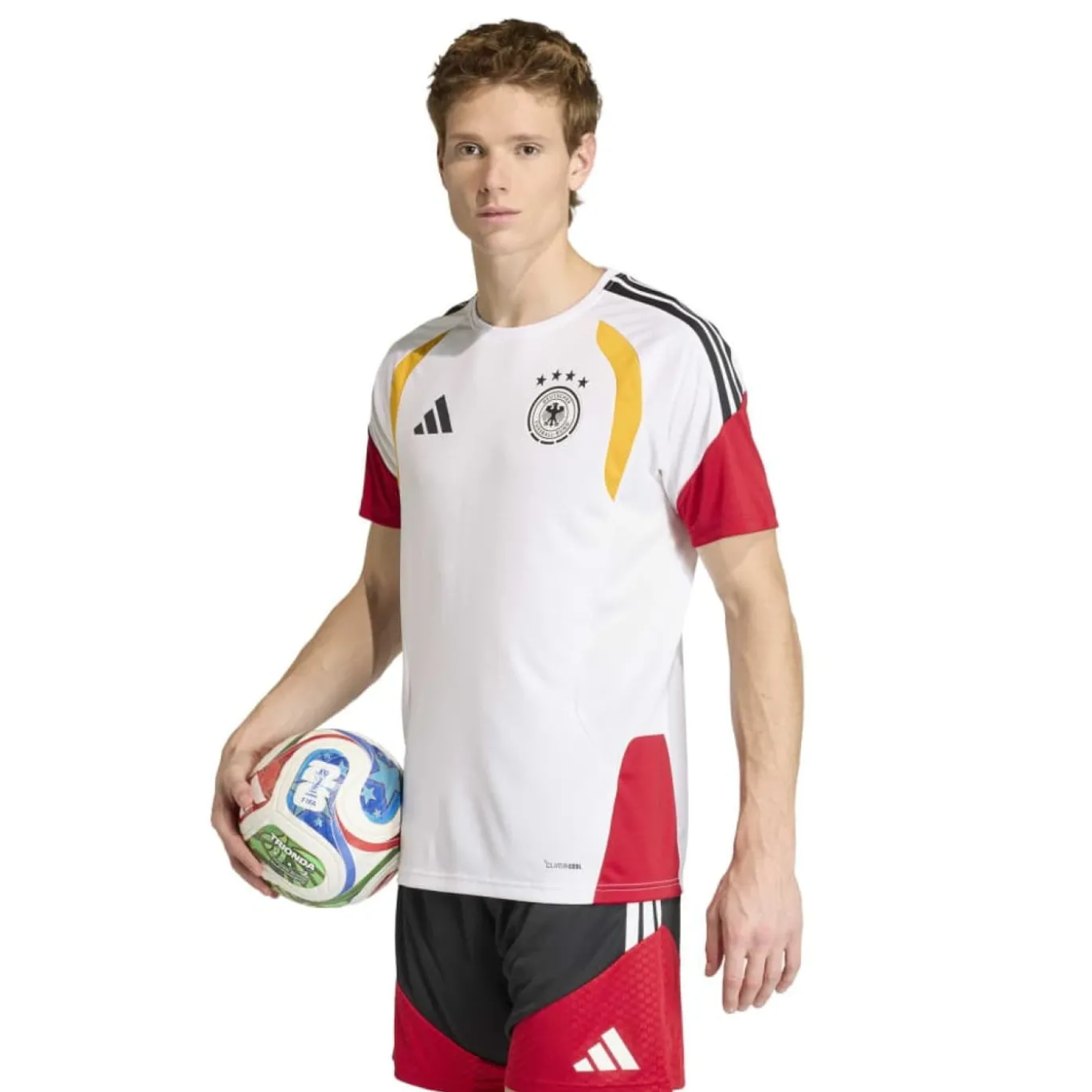 adidas Duitsland Trainingsshirt 2026-2028 Wit Zwart