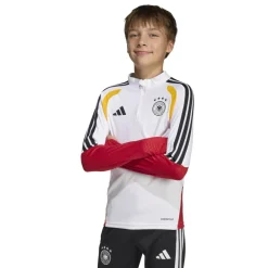 adidas Duitsland Trainingstrui 1/4-Zip 2026-2028 Kids Wit Zwart