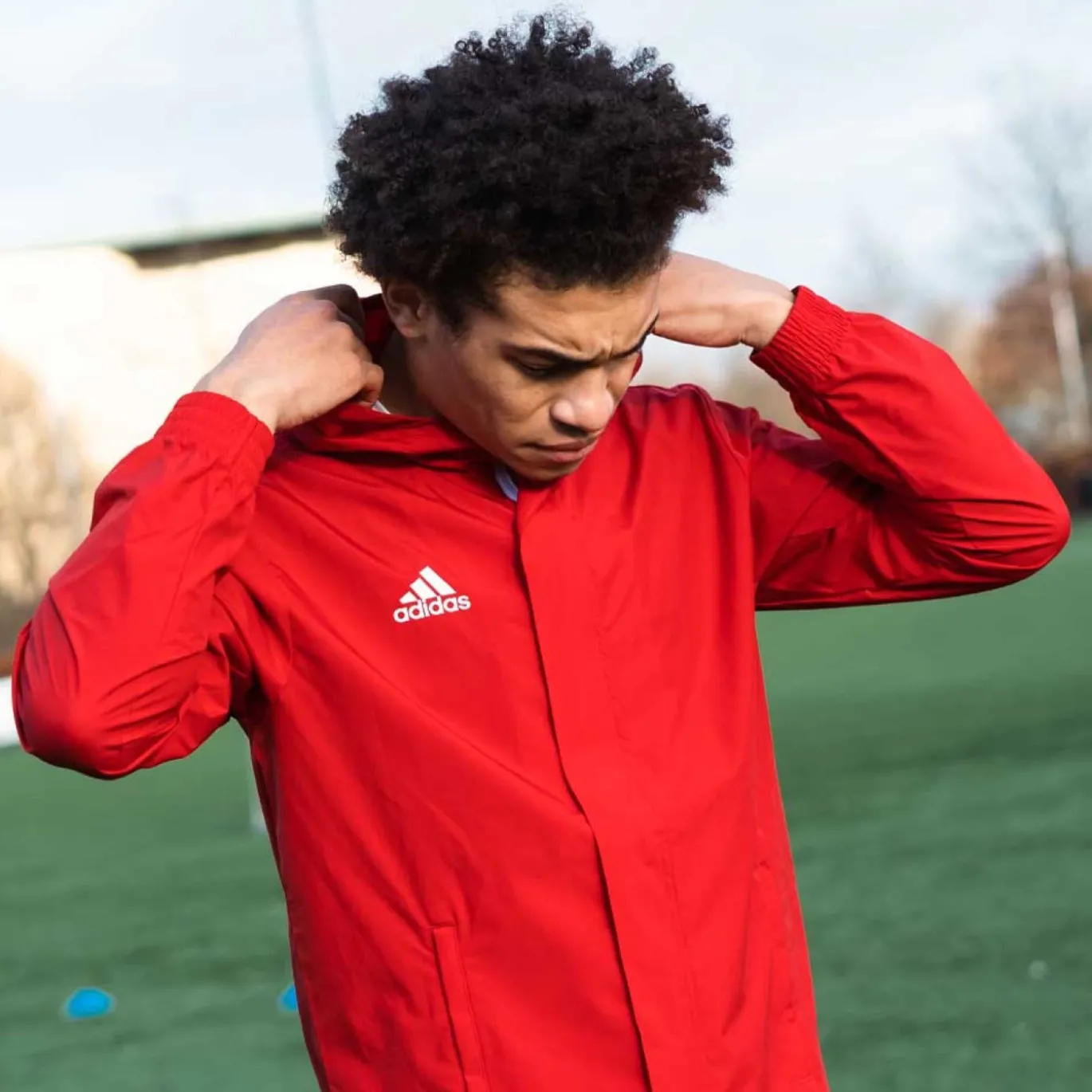 adidas Entrada 22 All-Weather Jas Rood Wit