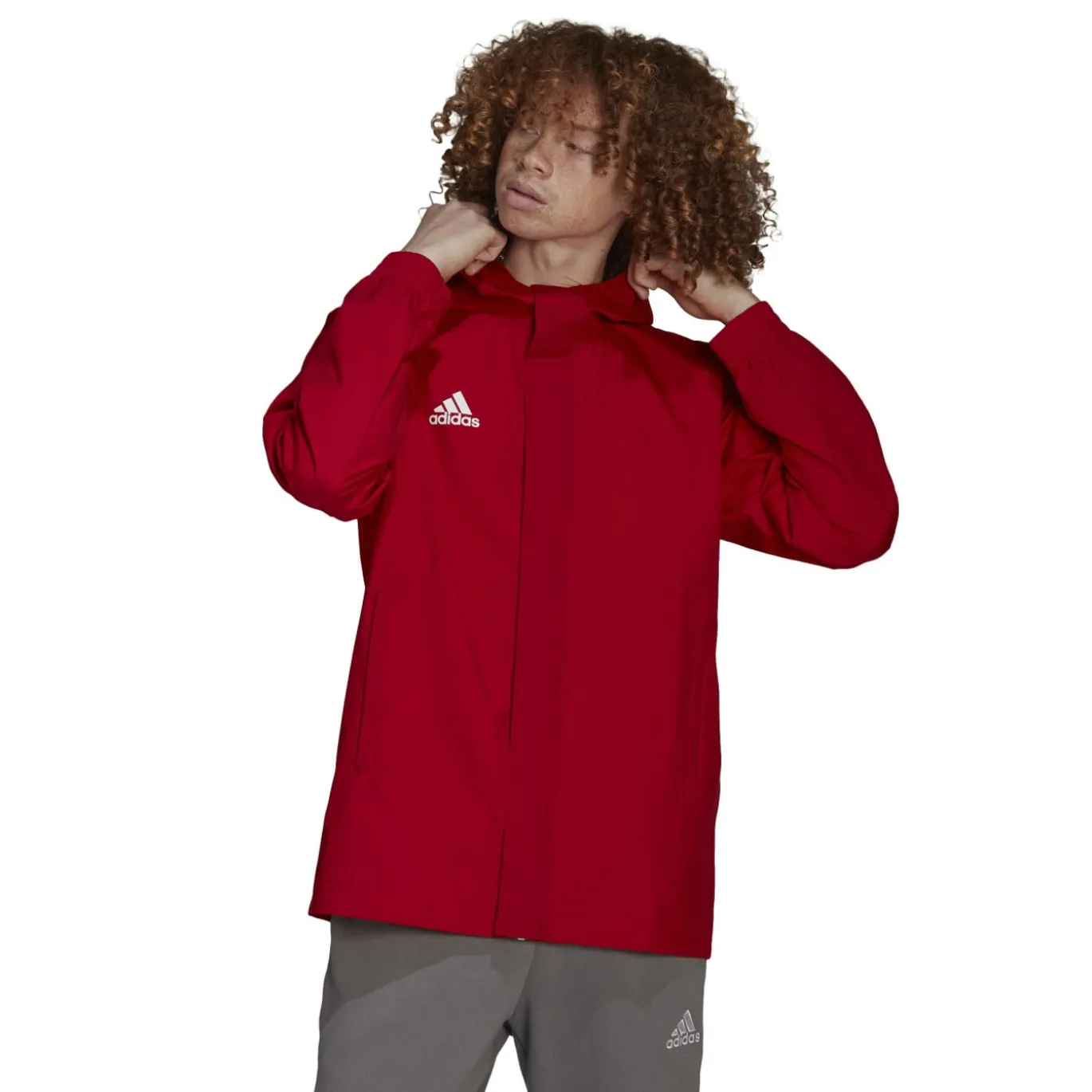 adidas Entrada 22 All-Weather Jas Rood Wit
