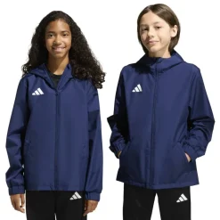 adidas Entrada 26 Allweather Trainingsjack Kids Donkerblauw Wit