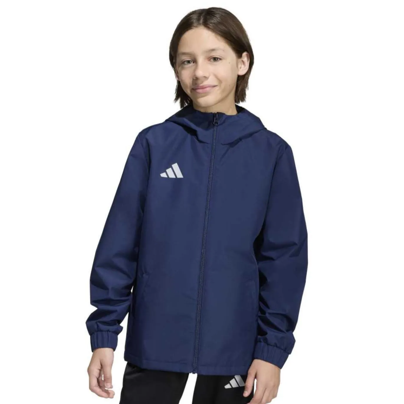 adidas Entrada 26 Allweather Trainingsjack Kids Donkerblauw Wit