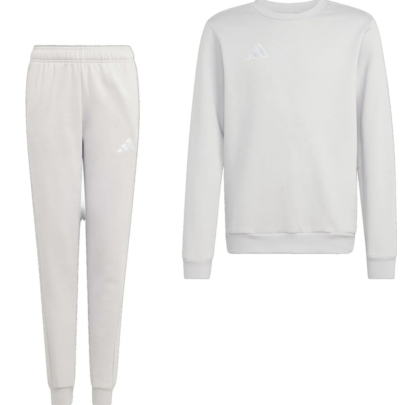 adidas Entrada 26 Crew Sweater Joggingpak Kids Grijs Wit