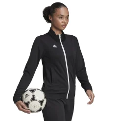 adidas Entrada 22 Full-Zip Trainingspak Dames Zwart Wit