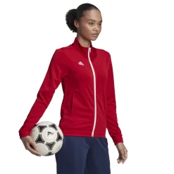 adidas Entrada 22 Full-Zip Trainingspak Dames Rood Zwart Wit