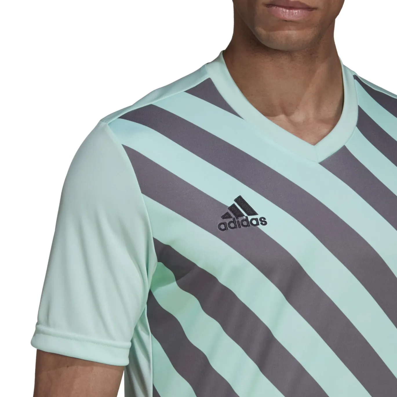 adidas Entrada 22 Graphic Voetbalshirt Lichtgroen Grijs