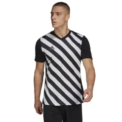 adidas Entrada 22 Graphic Voetbalshirt Zwart Wit
