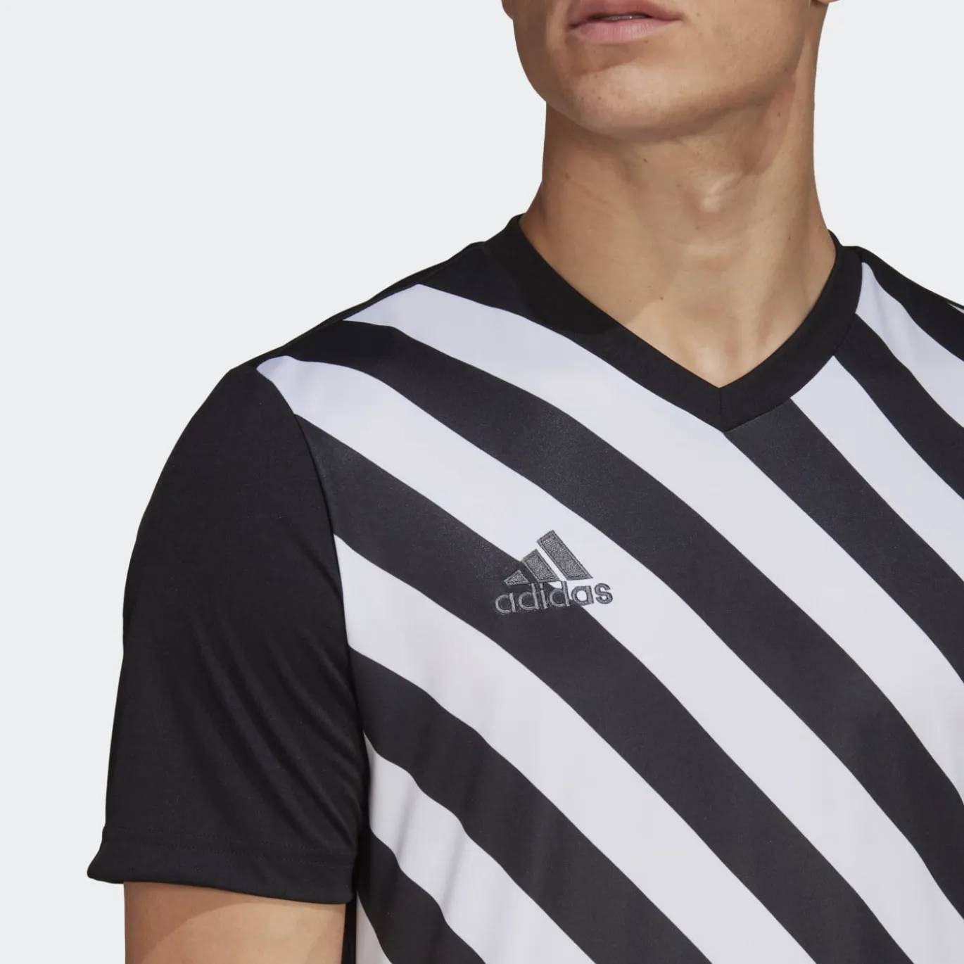 adidas Entrada 22 Graphic Voetbalshirt Zwart Wit