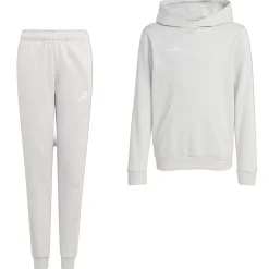 adidas Entrada 26 Hoodie Joggingpak Kids Grijs Wit