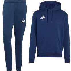 adidas Entrada 26 Hoodie Joggingpak Donkerblauw Wit