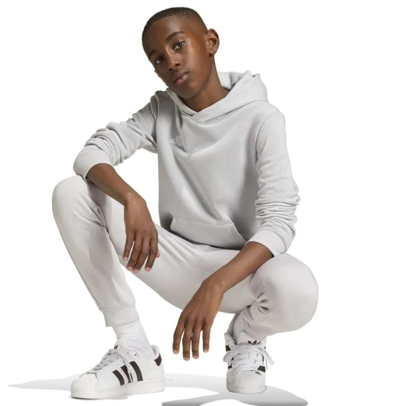 adidas Entrada 26 Hoodie Kids Grijs Wit