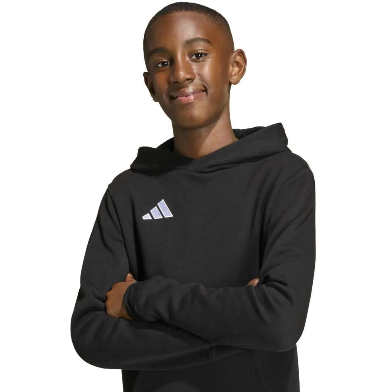 adidas Entrada 26 Hoodie Kids Zwart Wit
