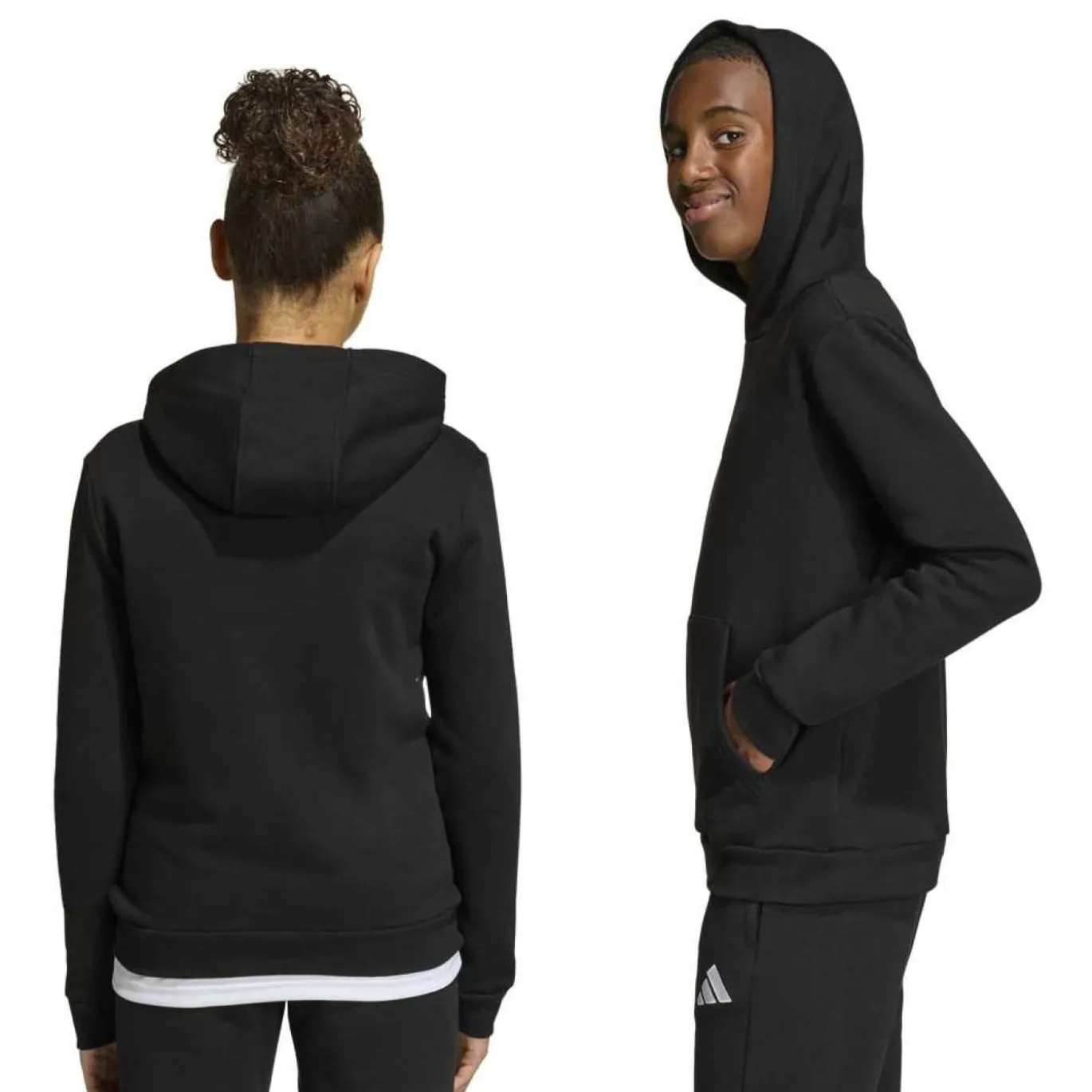 adidas Entrada 26 Hoodie Kids Zwart Wit