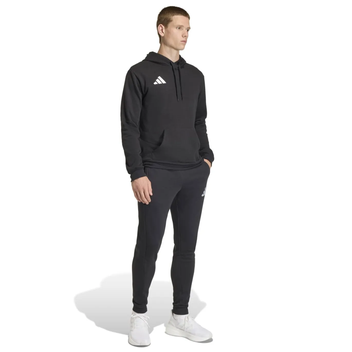 adidas Entrada 26 Hoodie Zwart Wit
