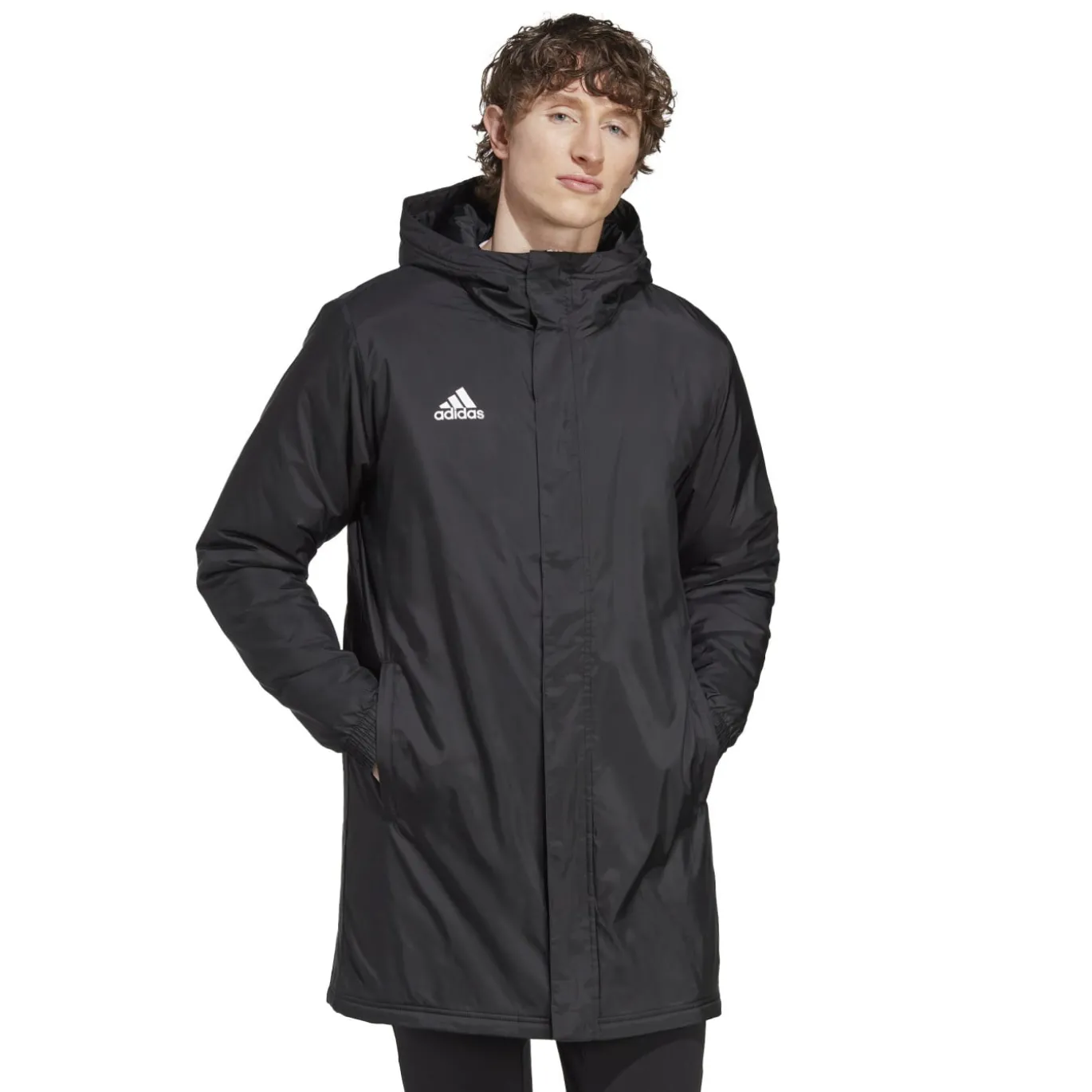 adidas Entrada 22 Lange Voetbaljack Zwart Wit