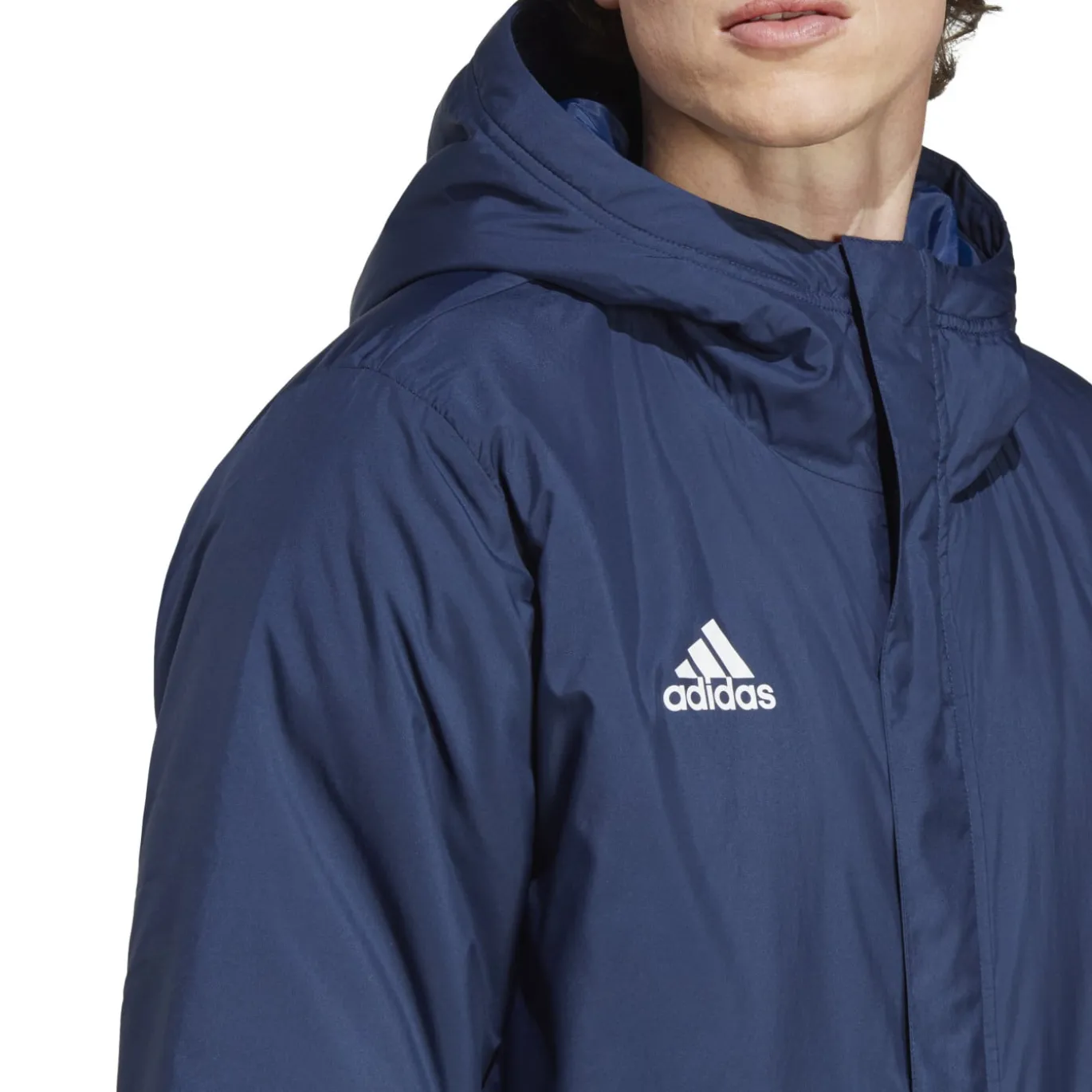 adidas Entrada 22 Lange Voetbaljack Donkerblauw Wit