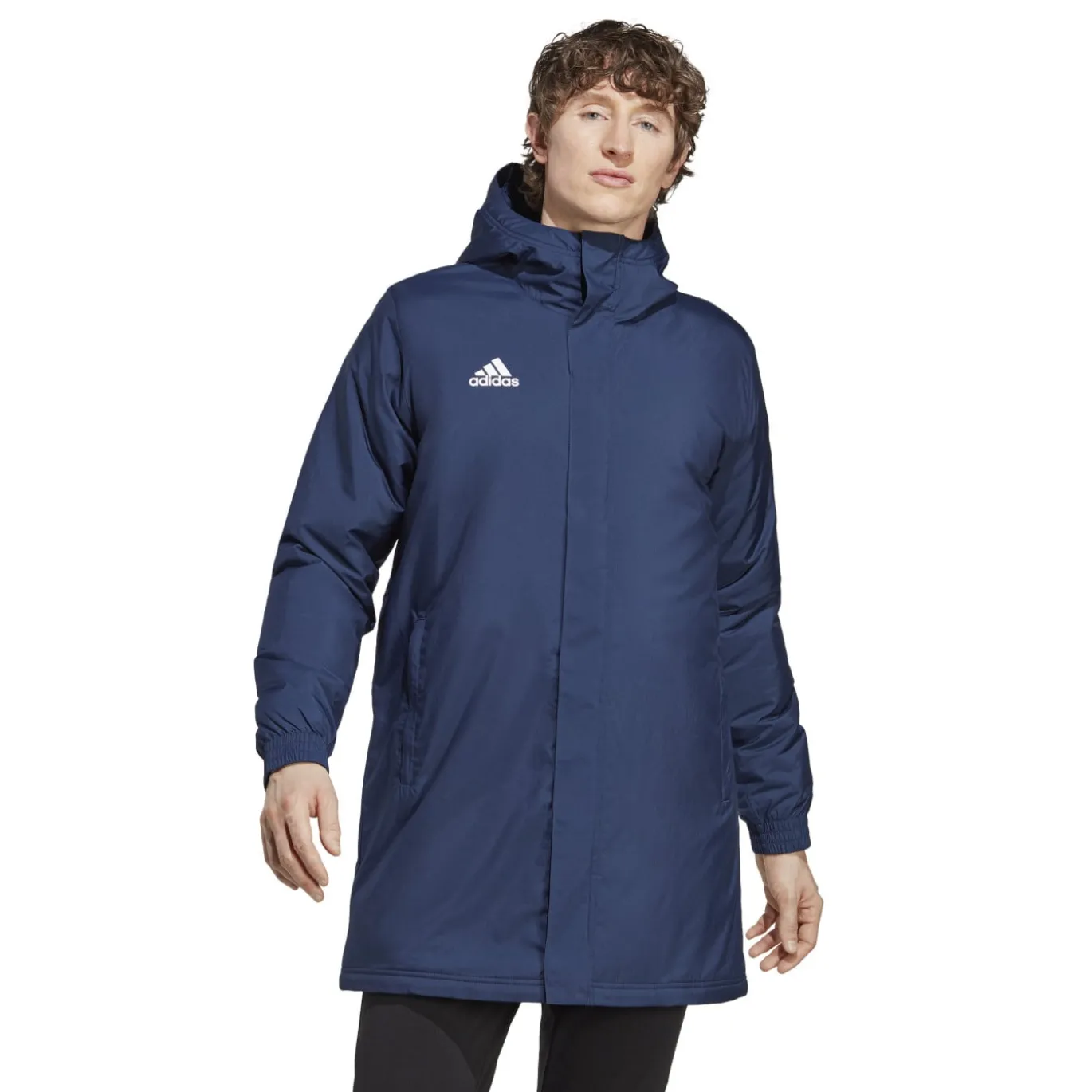 adidas Entrada 22 Lange Voetbaljack Donkerblauw Wit