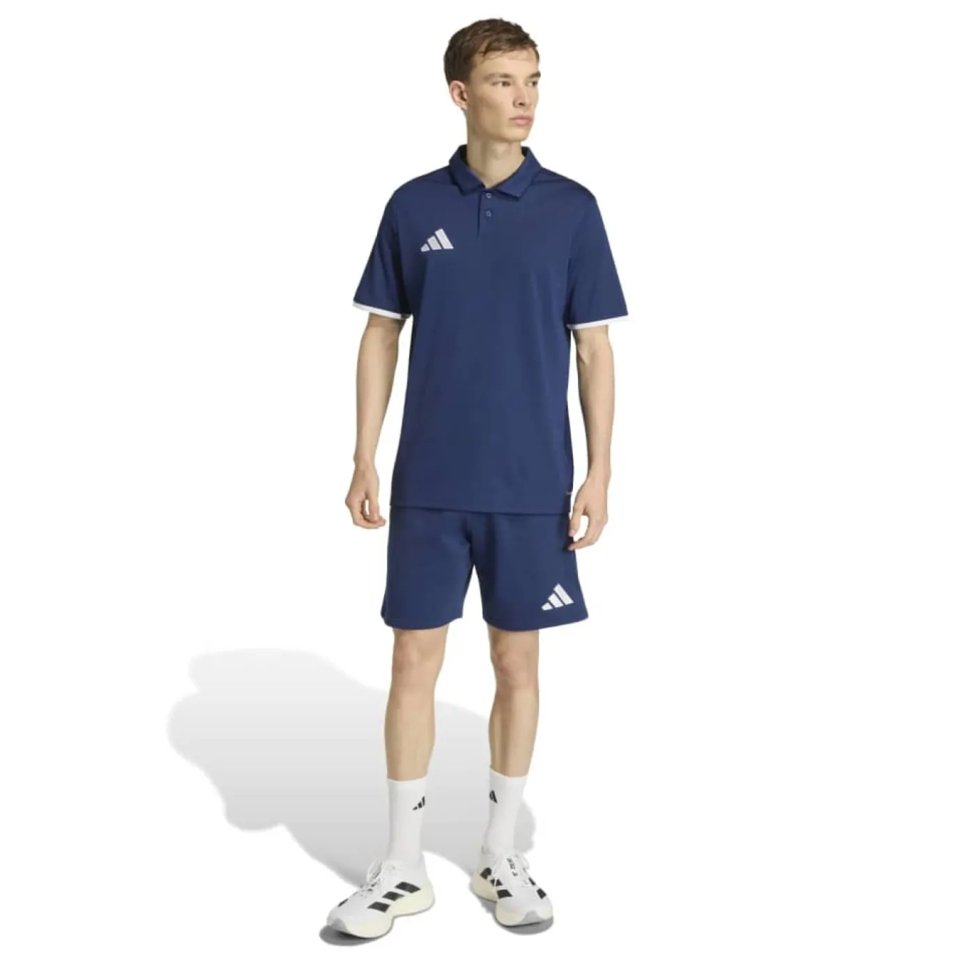 adidas Entrada 26 Polo Donkerblauw Wit