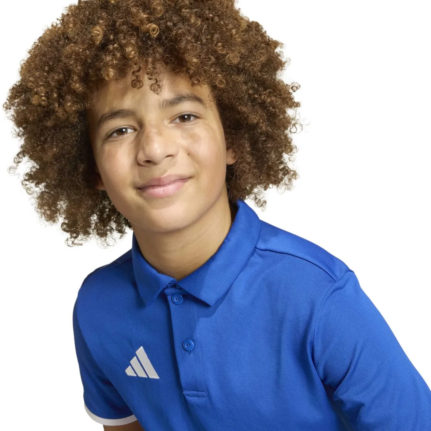 adidas Entrada 26 Polo Kids Blauw Wit