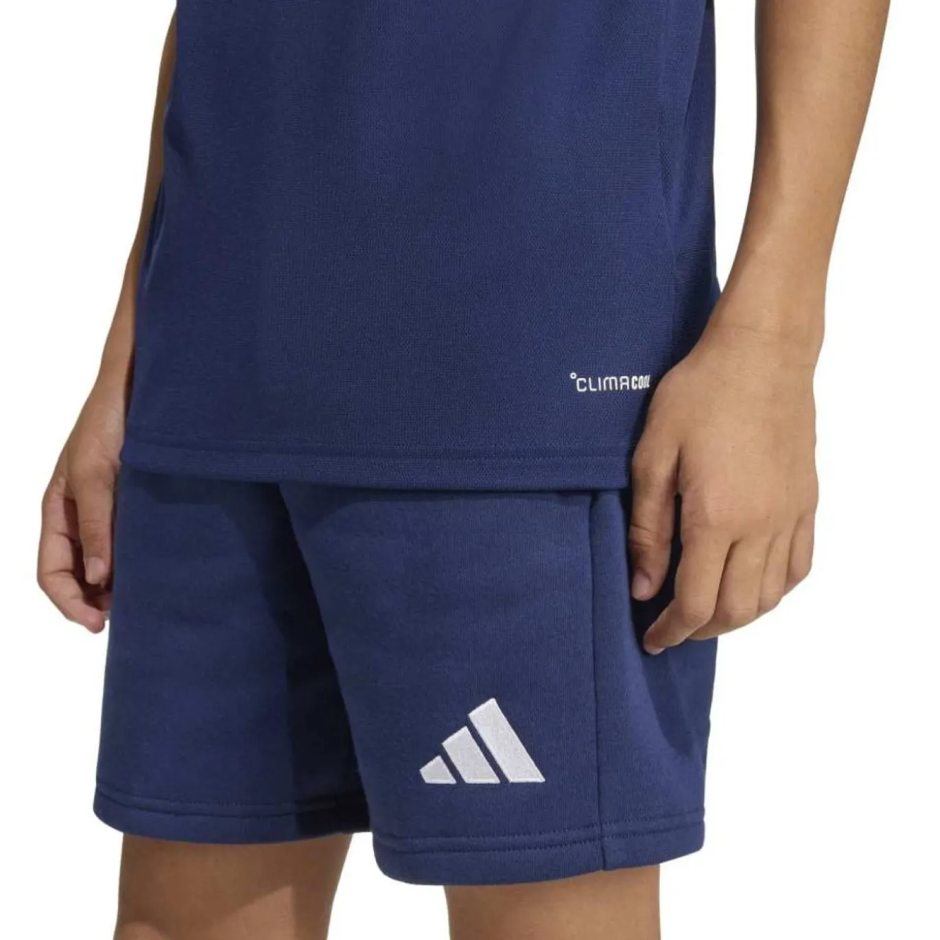 adidas Entrada 26 Polo Kids Donkerblauw Wit