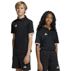 adidas Entrada 26 Polo Kids Zwart Wit