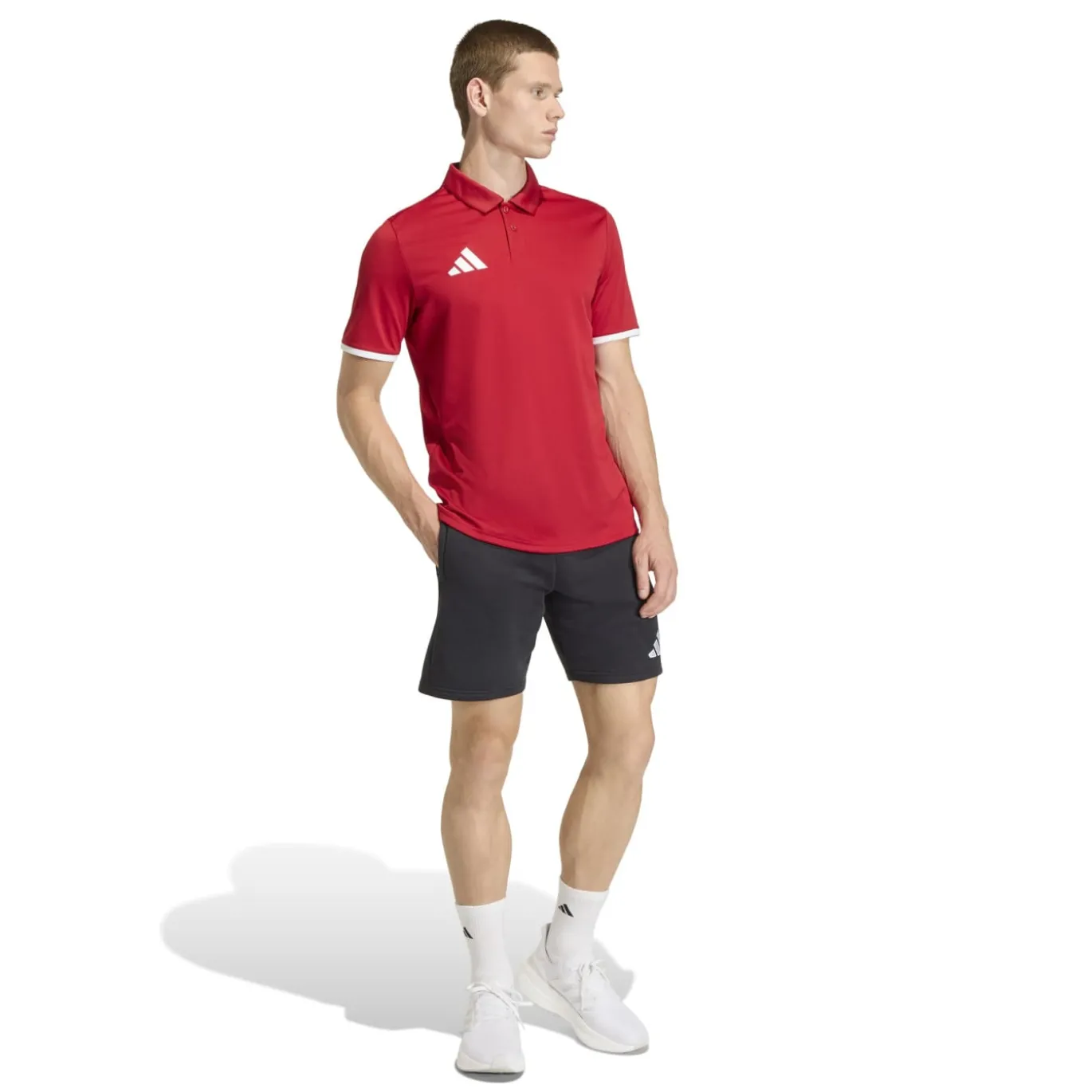 adidas Entrada 26 Polo Rood Wit