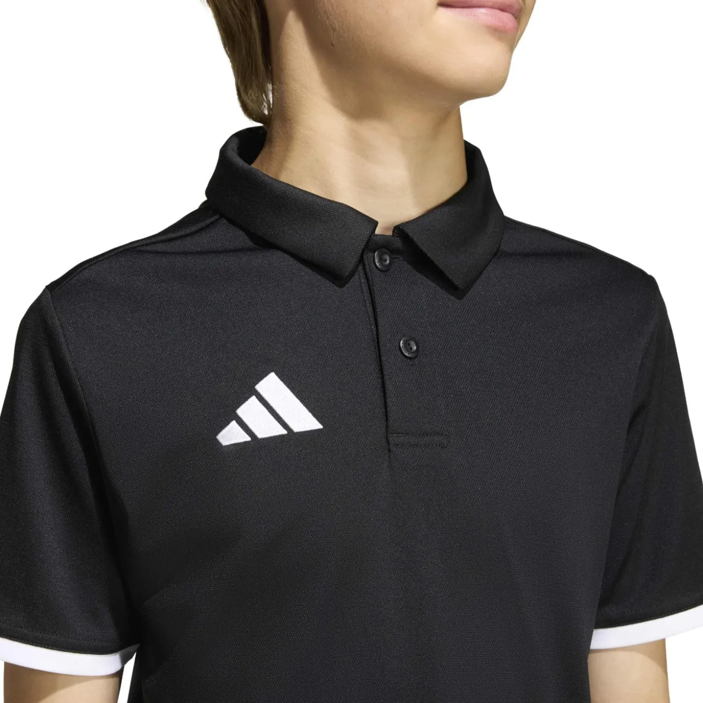 adidas Entrada 26 Polo Trainingsset Kids Zwart Wit