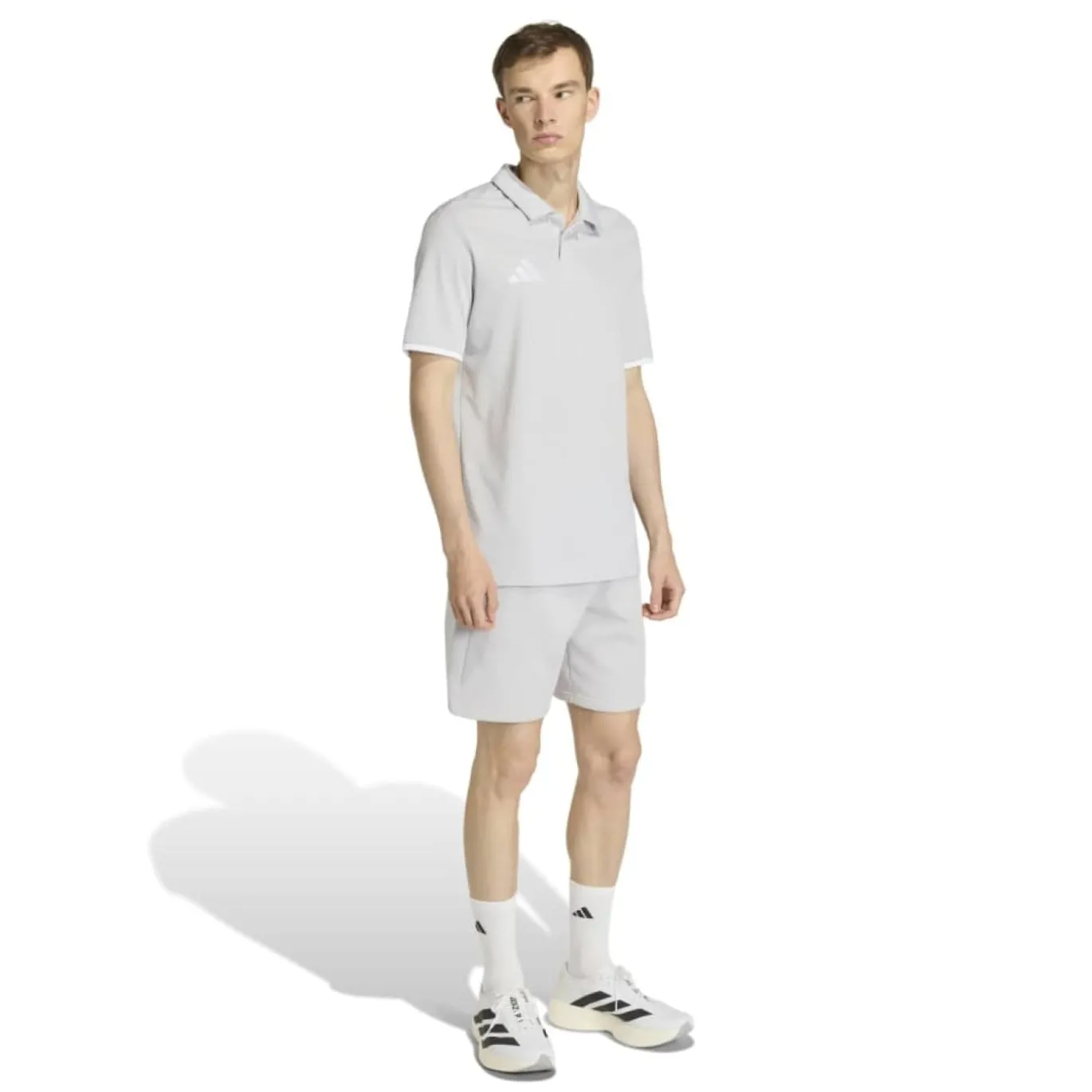 adidas Entrada 26 Polo Trainingsset Grijs Wit