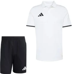 adidas Entrada 26 Polo Trainingsset Wit Zwart