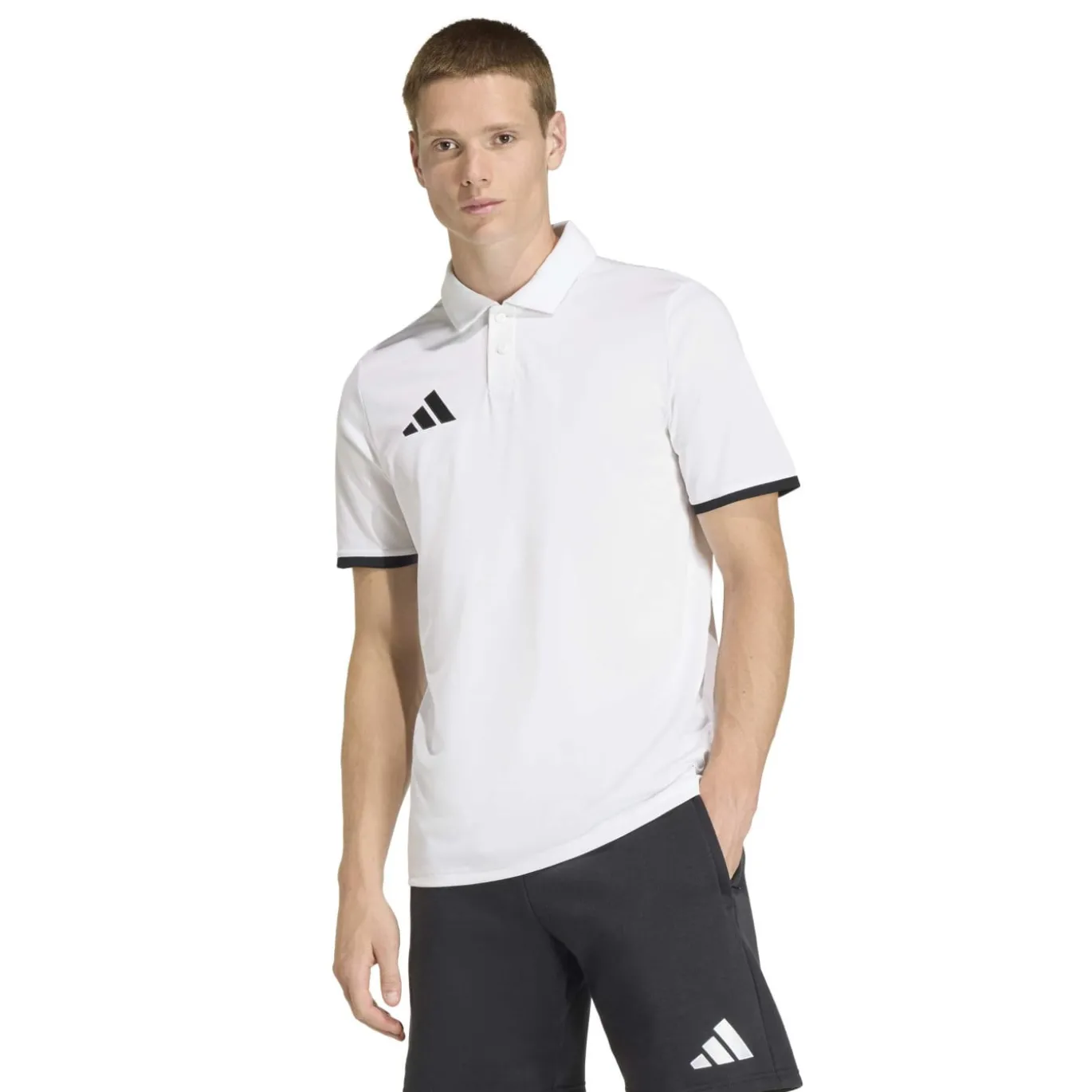 adidas Entrada 26 Polo Trainingsset Wit Zwart