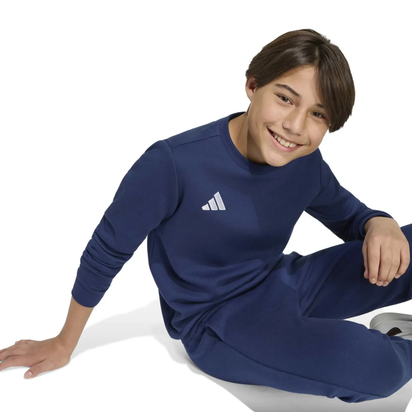 adidas Entrada 26 Sweater Kids Donkerblauw Wit