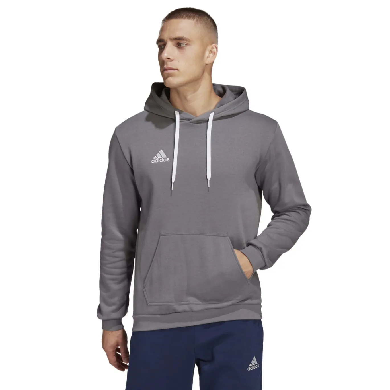 adidas Entrada 22 Sweat Hoodie Grijs Wit