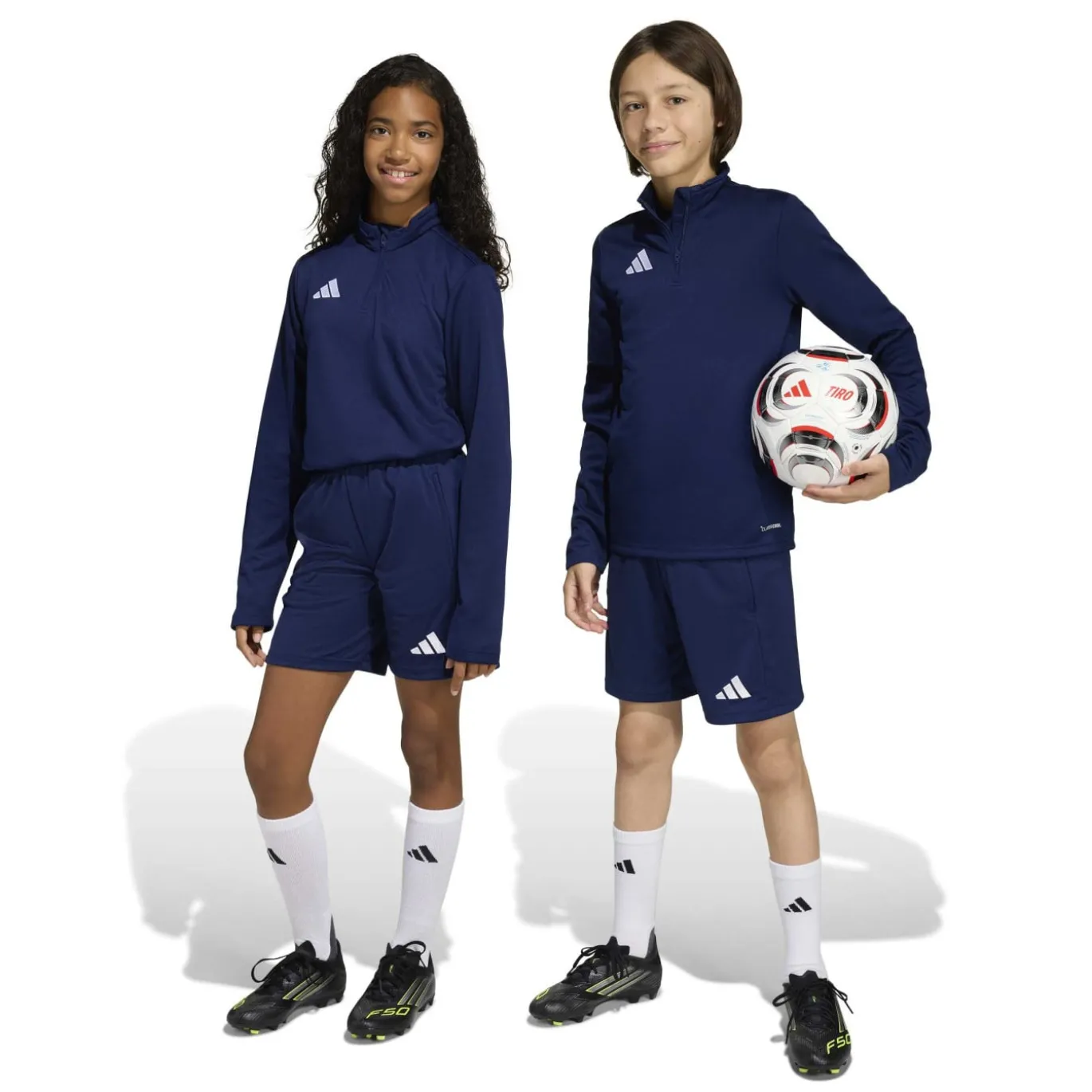 adidas Entrada 26 Trainingsbroekje Kids Donkerblauw Wit