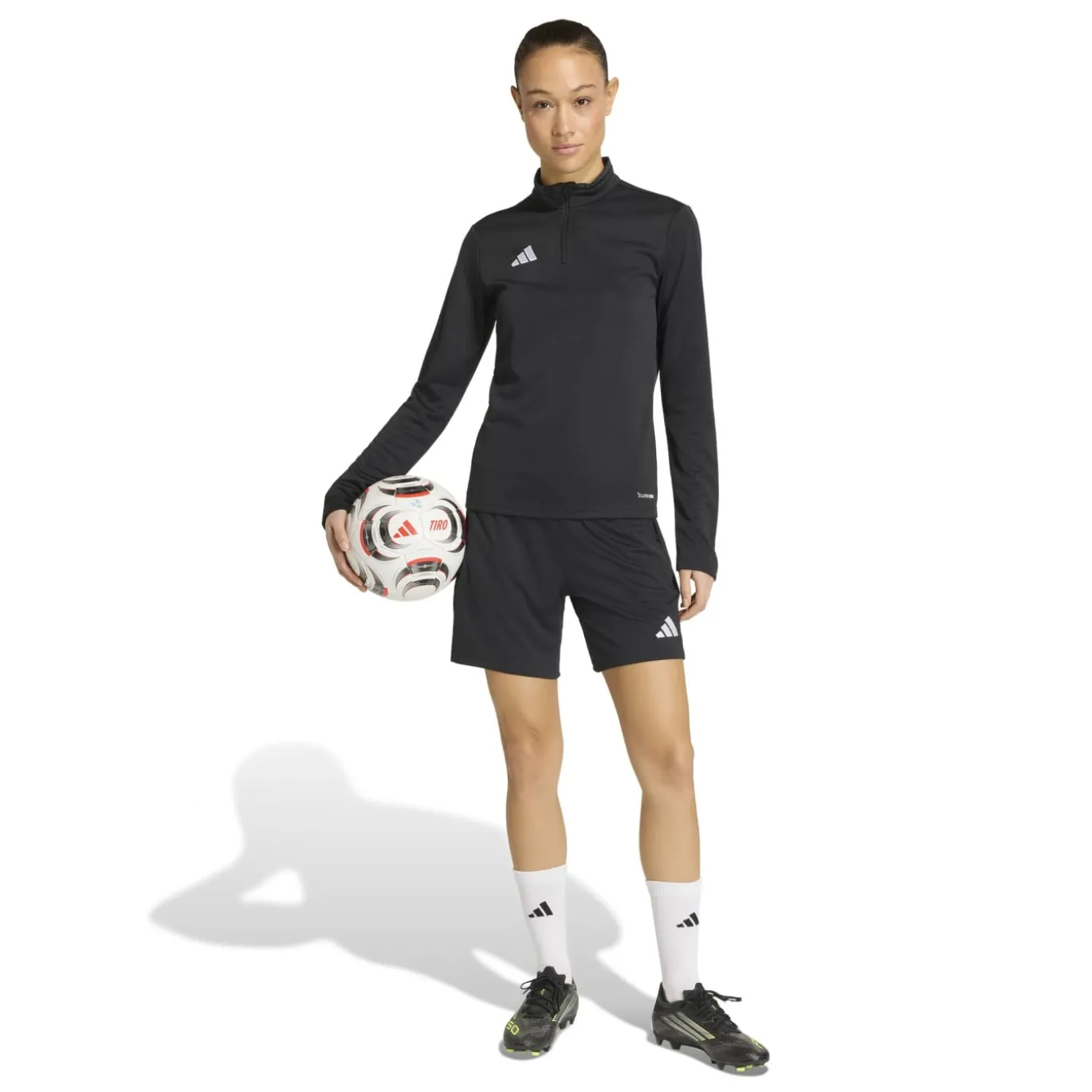 adidas Entrada 26 Trainingsbroekje Dames Zwart Wit