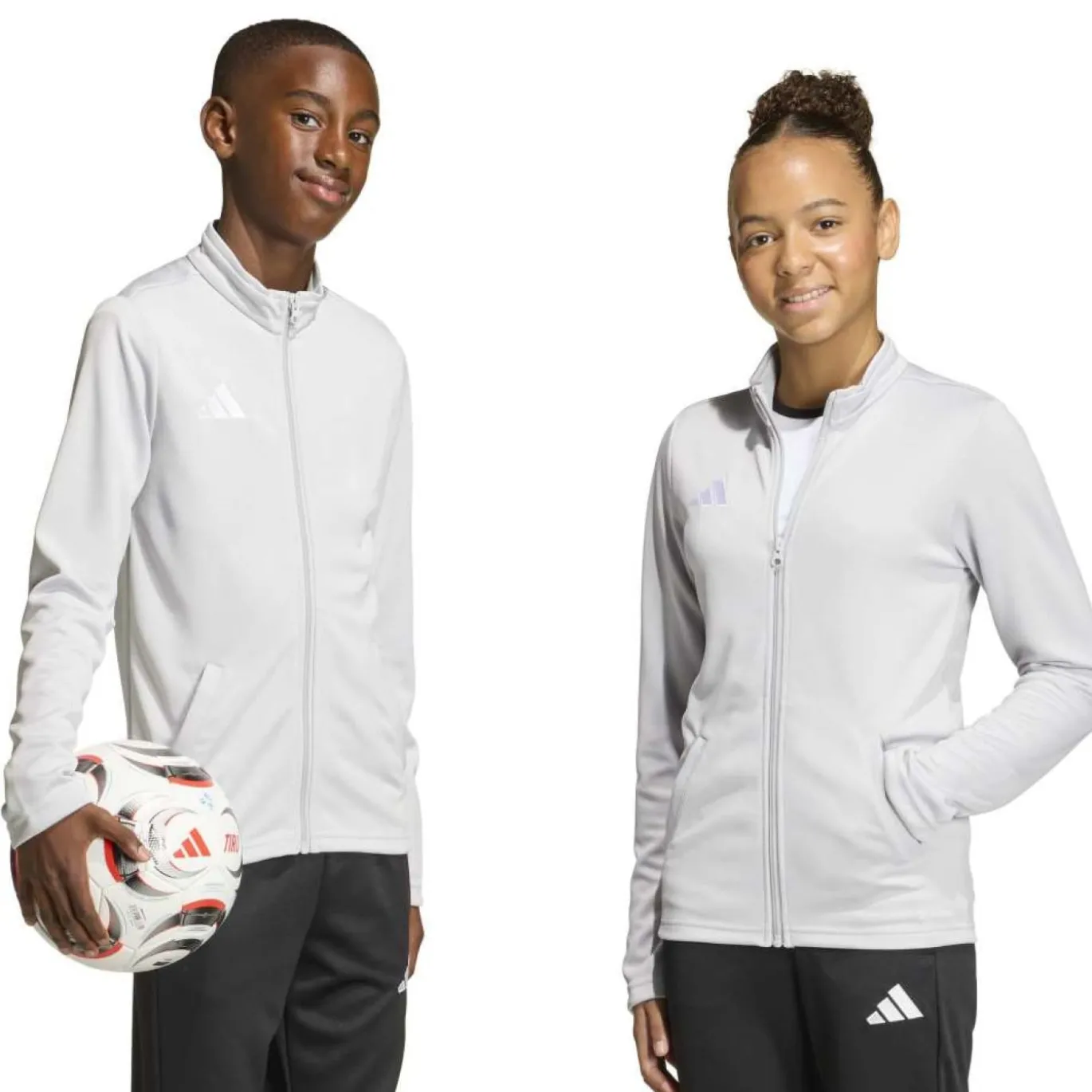 adidas Entrada 26 Trainingsjack Kids Grijs Wit