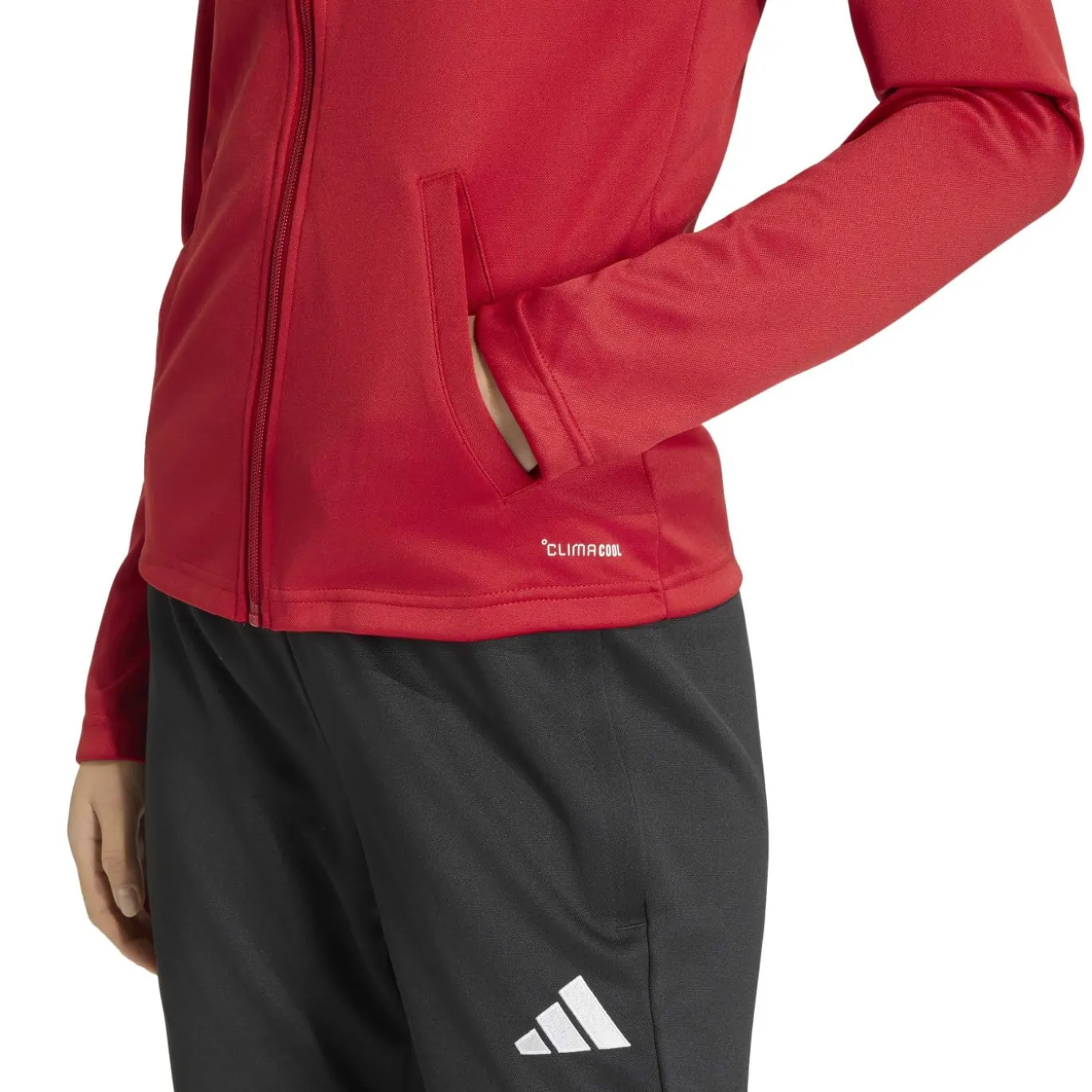 adidas Entrada 26 Trainingsjack Dames Rood Wit