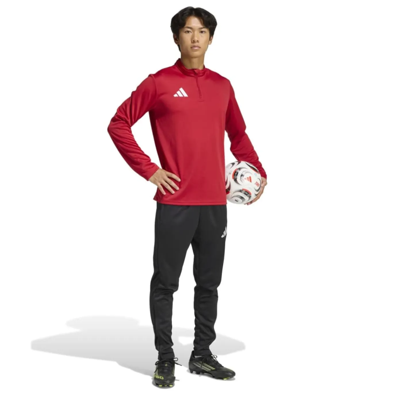 adidas Entrada 26 Trainingspak 1/4-Zip Rood Zwart