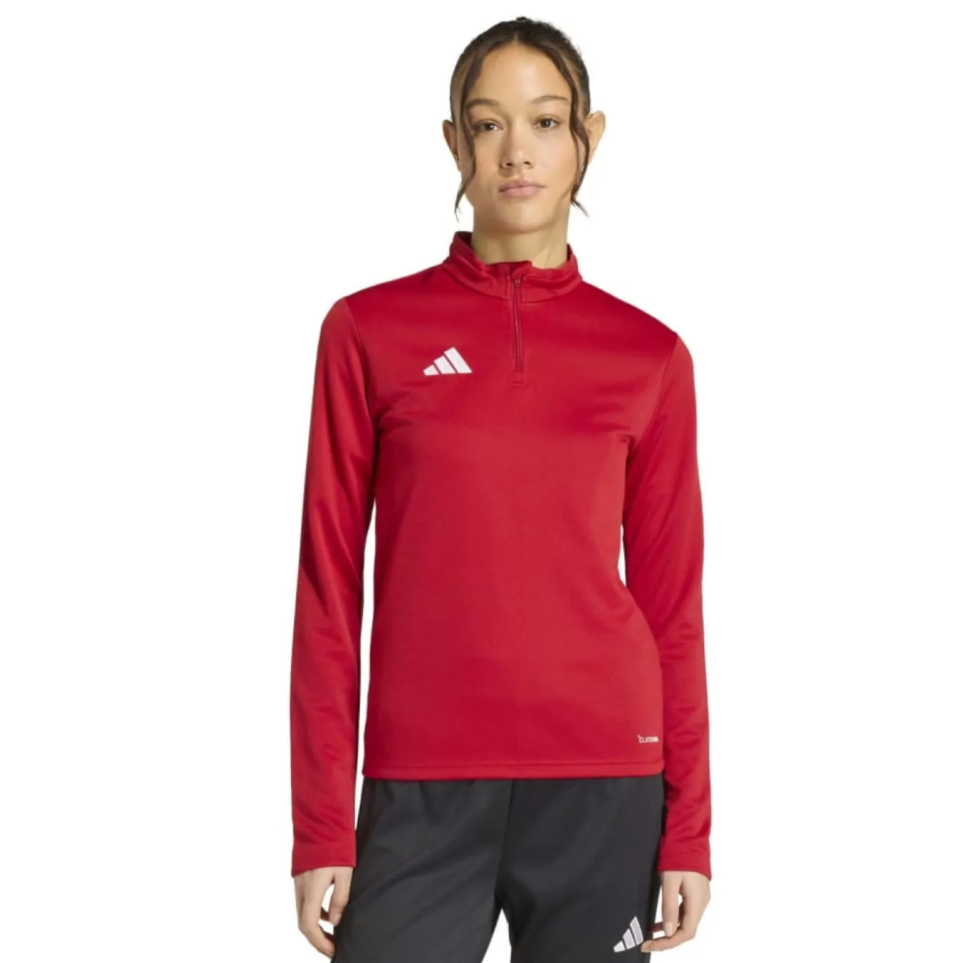 adidas Entrada 26 Trainingspak 1/4-Zip Dames Rood Zwart