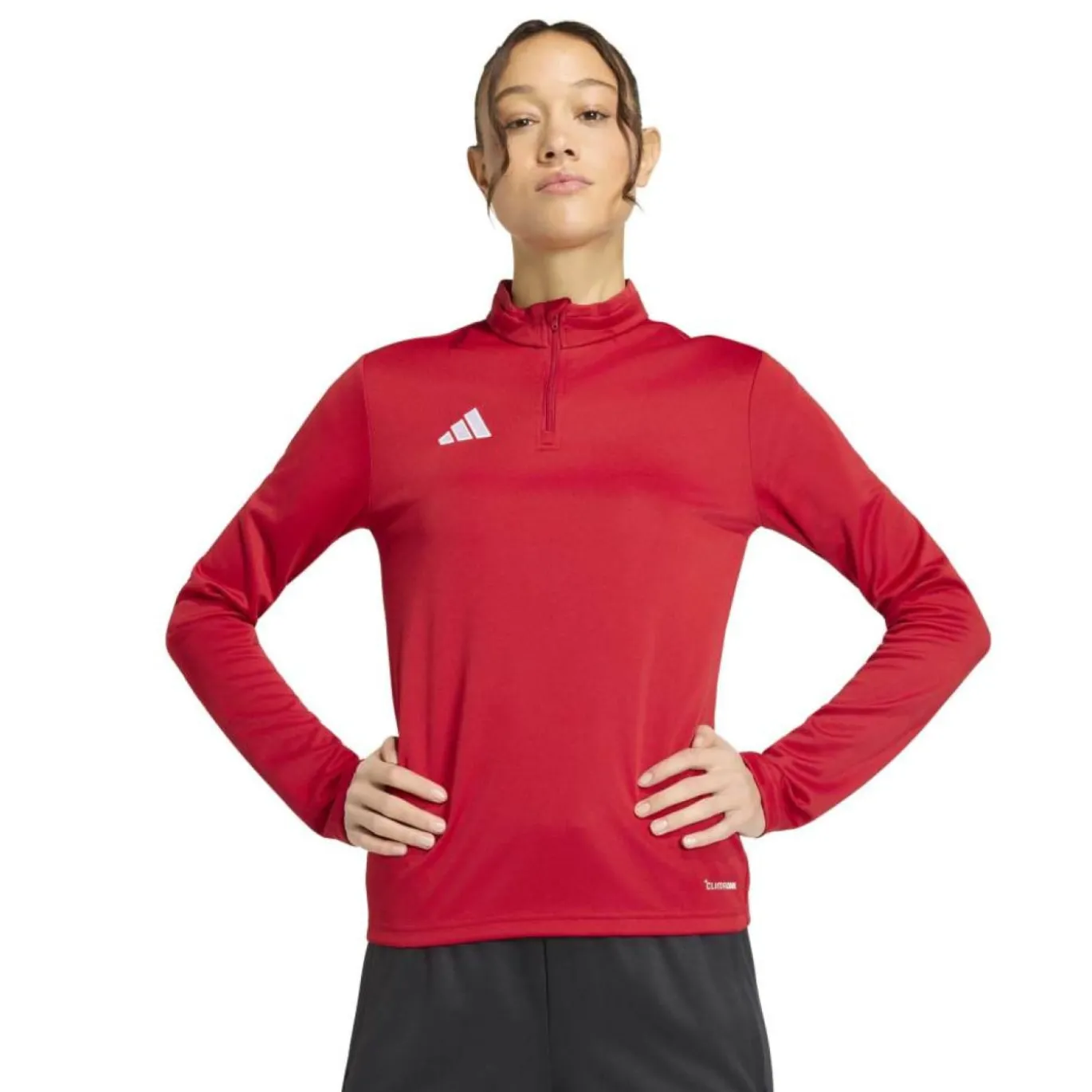adidas Entrada 26 Trainingspak 1/4-Zip Dames Rood Zwart