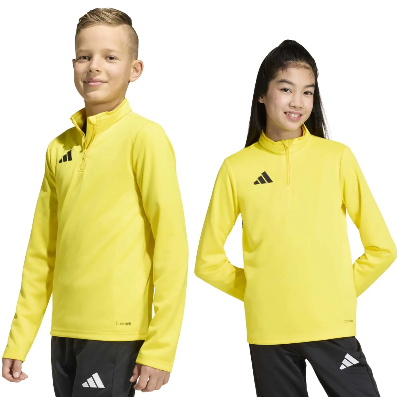 adidas Entrada 26 Trainingspak 1/4-Zip Kids Geel Zwart