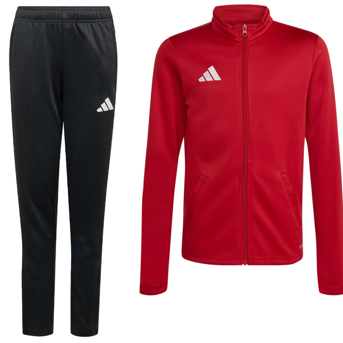 adidas Entrada 26 Trainingspak Full-Zip Kids Rood Zwart