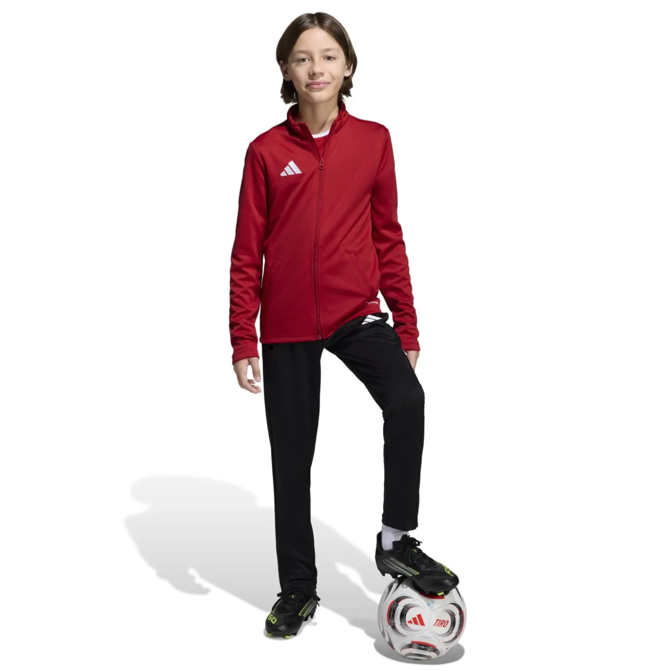 adidas Entrada 26 Trainingspak Full-Zip Kids Rood Zwart