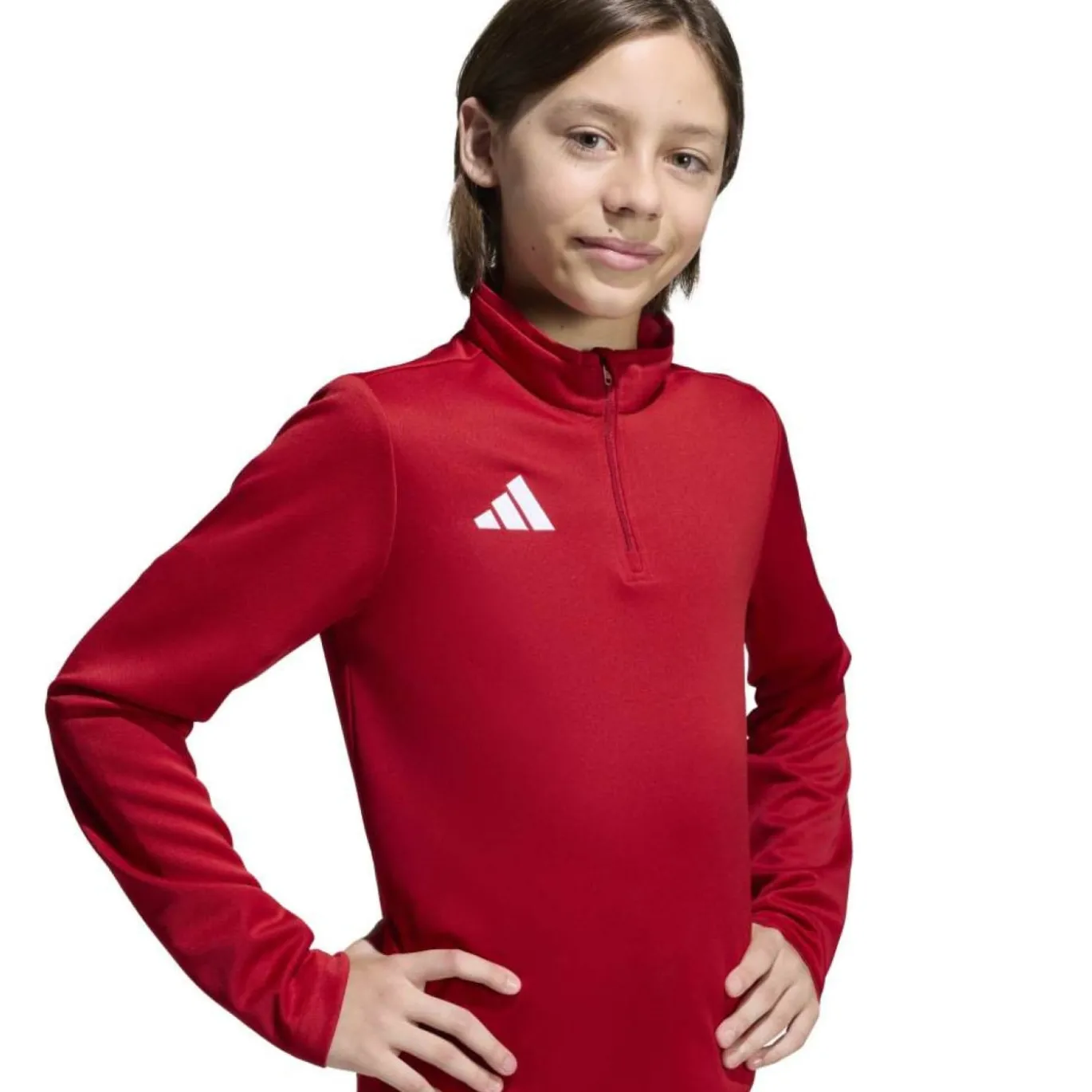adidas Entrada 26 Trainingspak 1/4-Zip Kids Rood Zwart